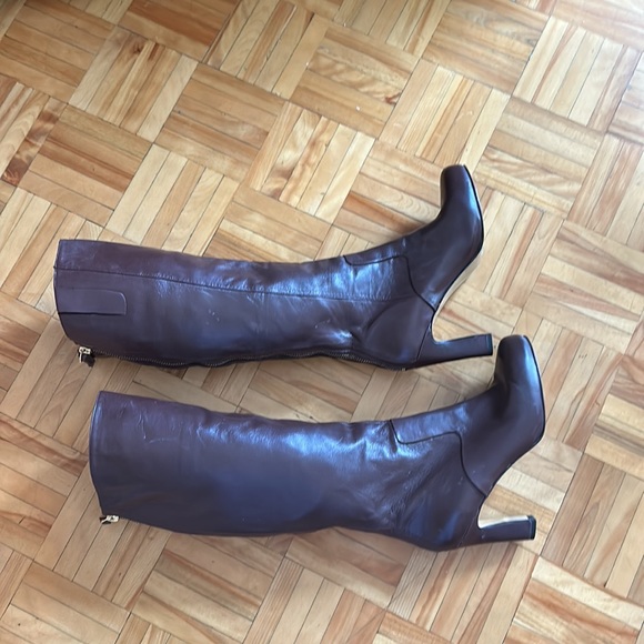 NINE WEST brown leather boots size 6M - Picture 7 of 12